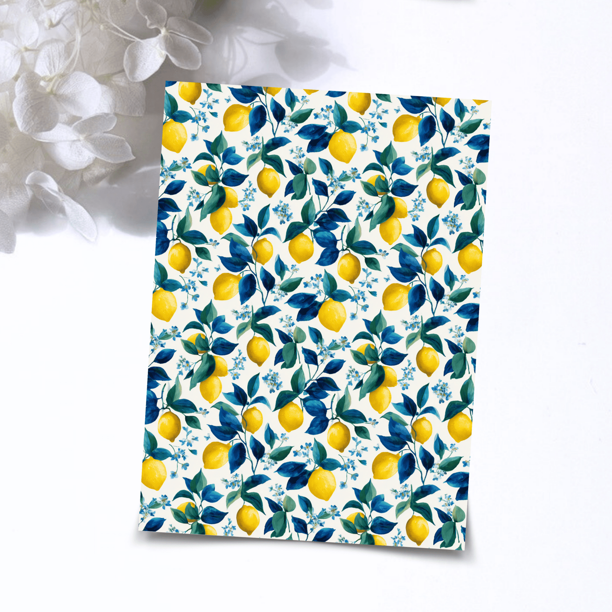 Transfer Paper - Lemons | Voor Polymeer Klei - Water Transfer Paper - 06-001 - S.I. Originals