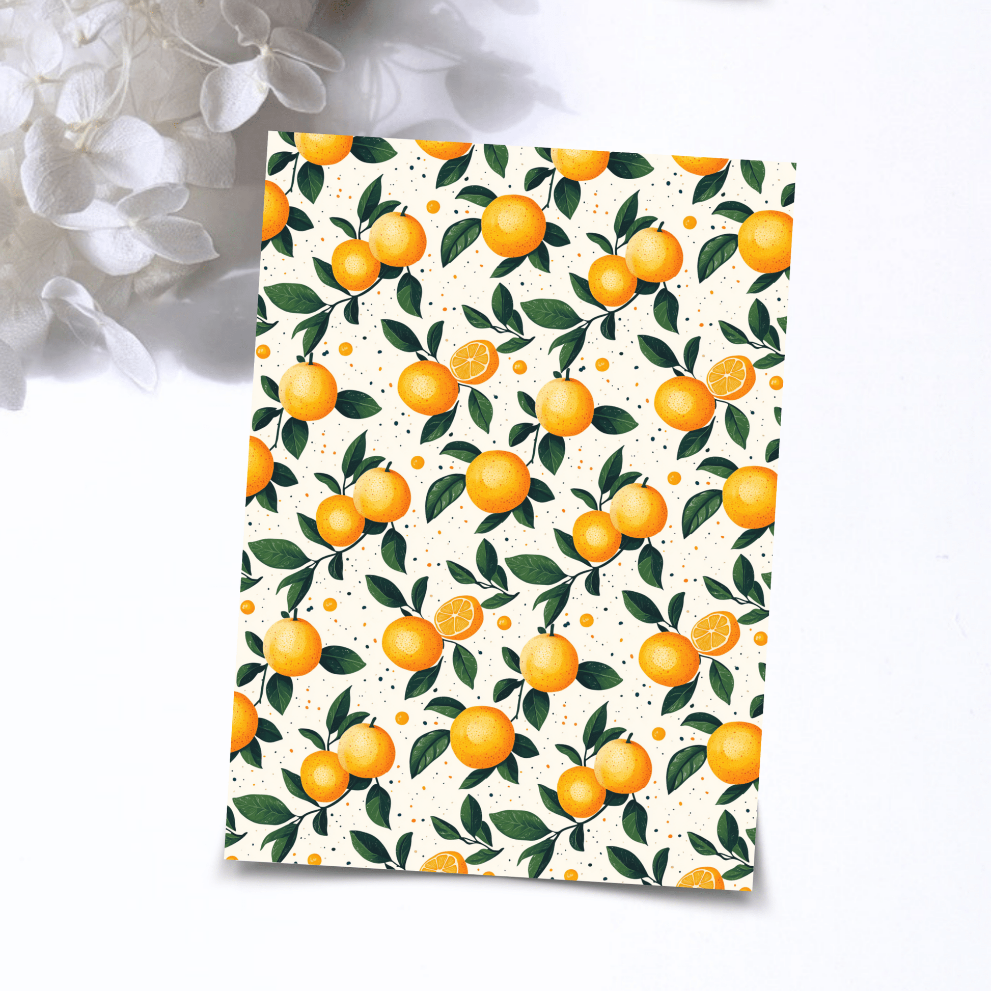 Transfer Paper - Oranges | Voor Polymeer Klei - Water Transfer Paper - 06-005 - S.I. Originals