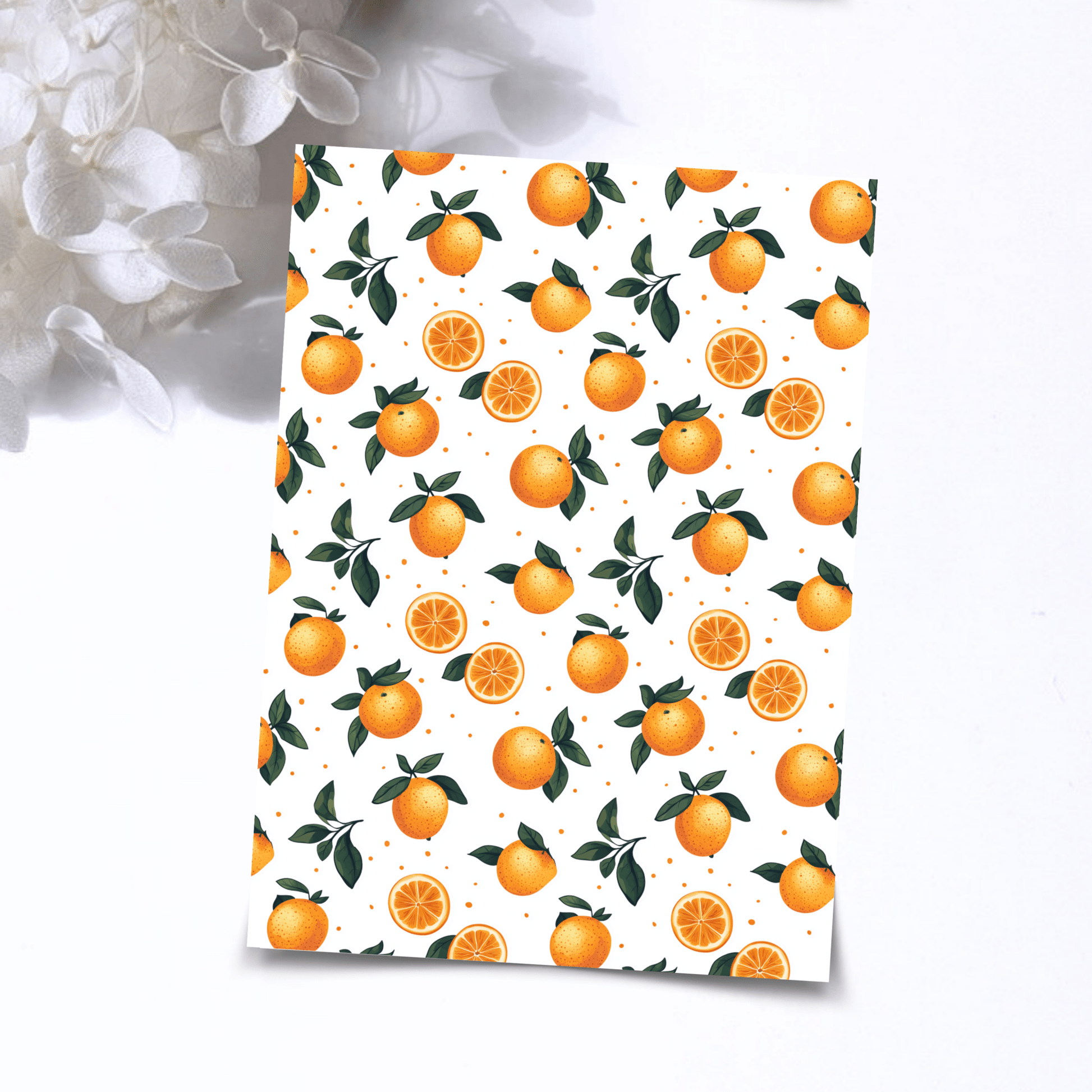 Transfer Paper - Oranges | Voor Polymeer Klei - Water Transfer Paper - 06-006 - S.I. Originals