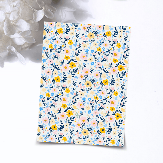 Transfer Paper – Retro Floral | Voor Polymeer Klei - Water Transfer Paper - 265 - S.I. Originals