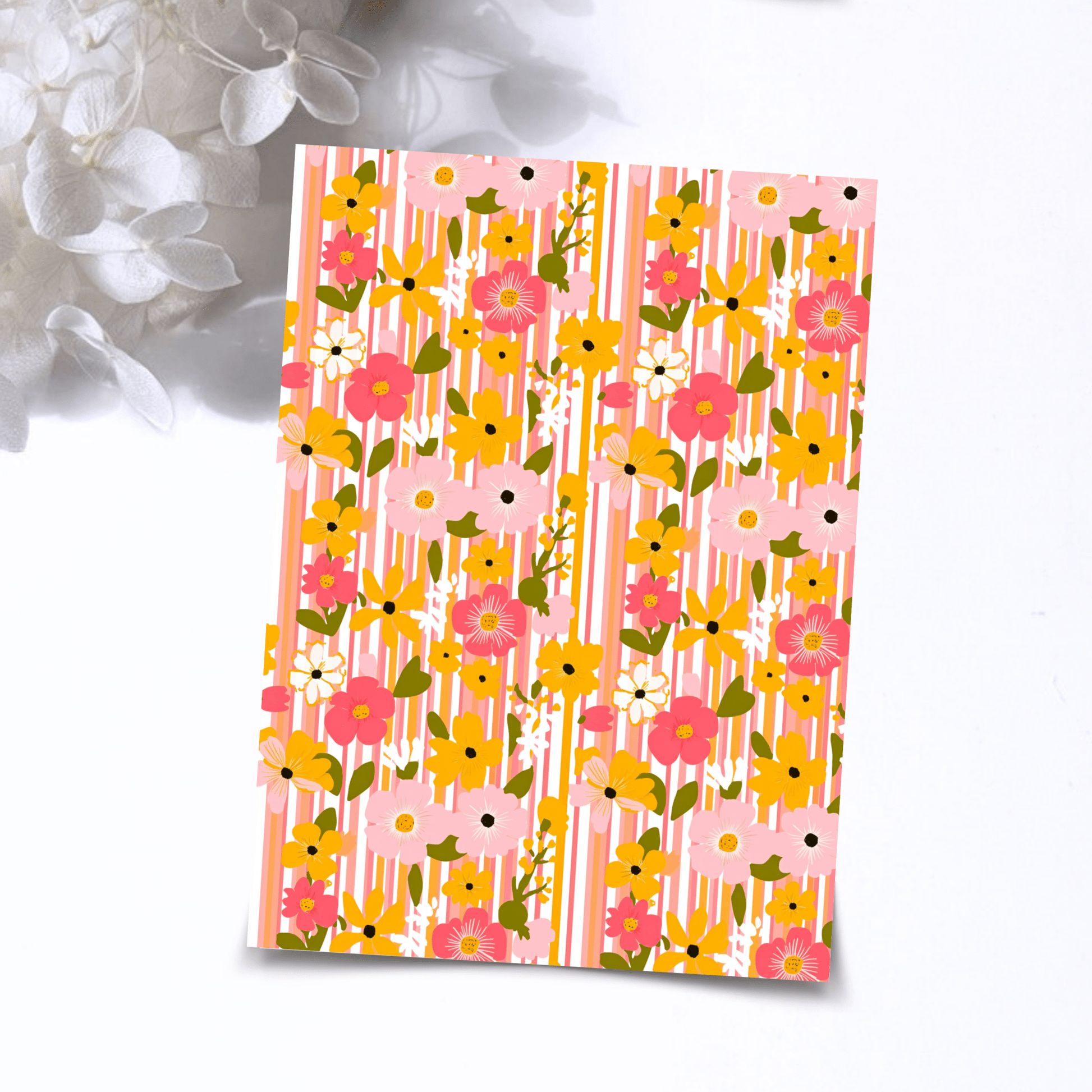 Transfer Paper – Retro Floral | Voor Polymeer Klei - Water Transfer Paper - 270 - S.I. Originals