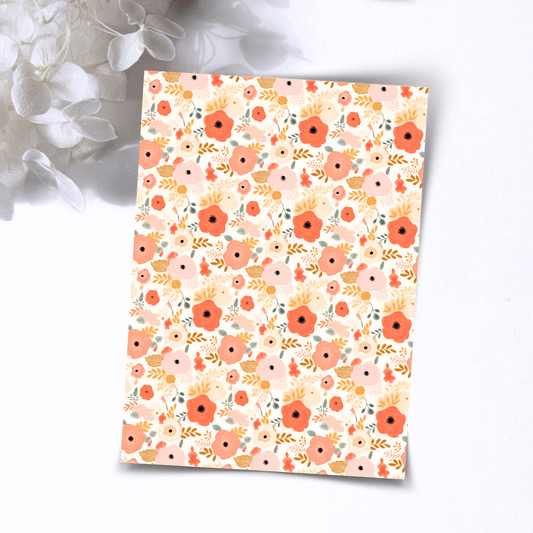 Transfer Paper – Watercolor Roses | Voor Polymeer Klei - Water Transfer Paper - 123 - S.I. Originals