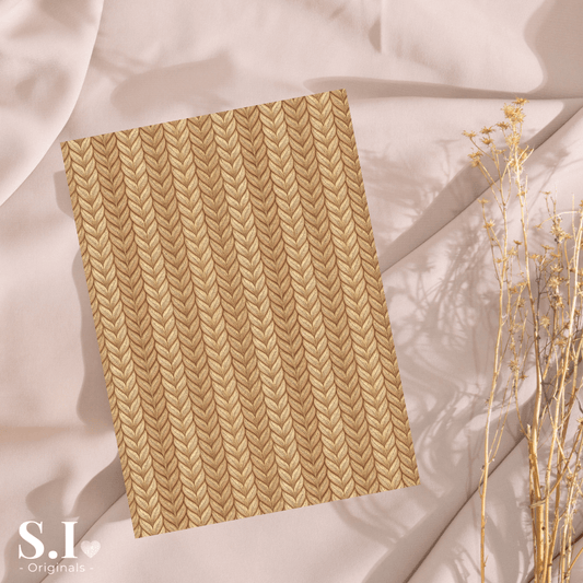 Transfer Paper - Winter Knit | Voor Polymeer Klei - Water Transfer Paper - 2510 - 105 - S.I. Originals
