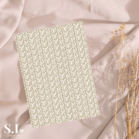 Transfer Paper - Winter Knit | Voor Polymeer Klei - Water Transfer Paper - 2510 - 108 - S.I. Originals