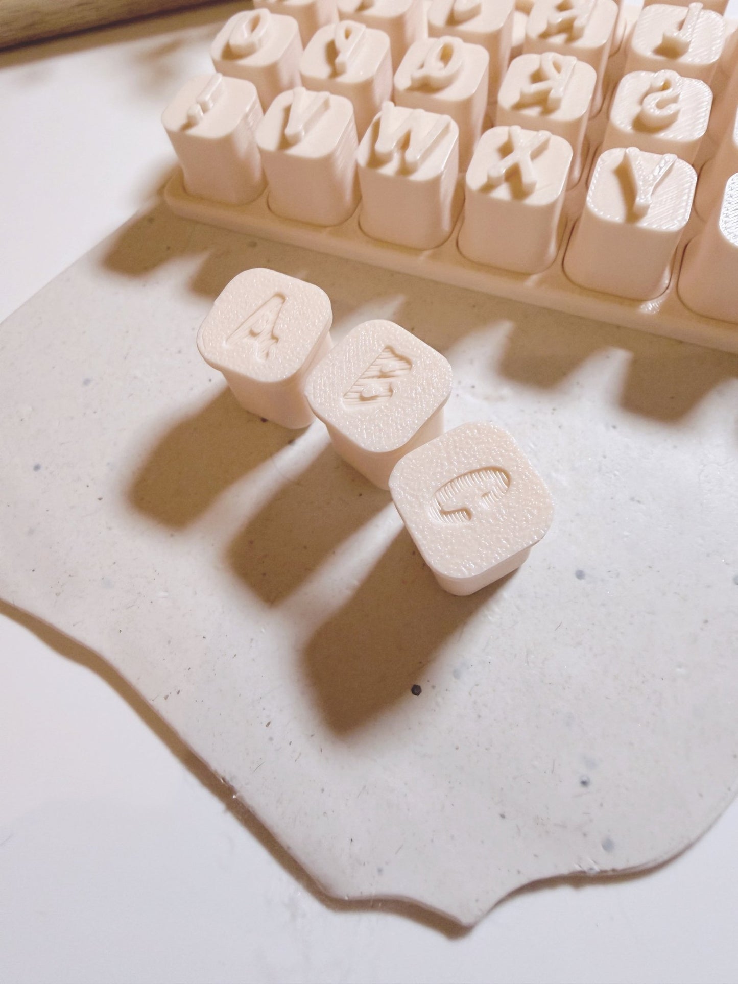 Uppercase alphabet stamps with case - S.I. Originals