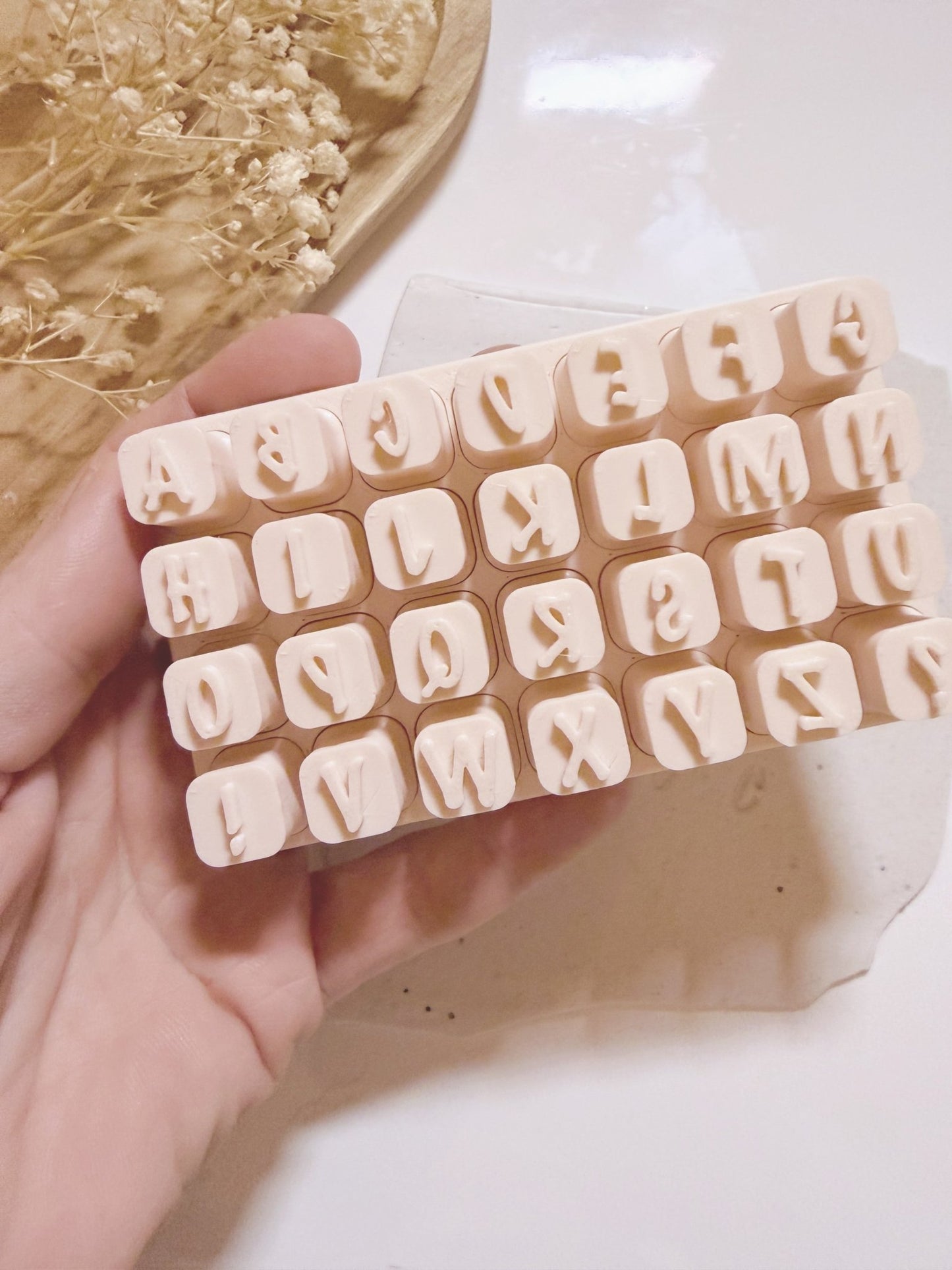 Uppercase alphabet stamps with case - S.I. Originals