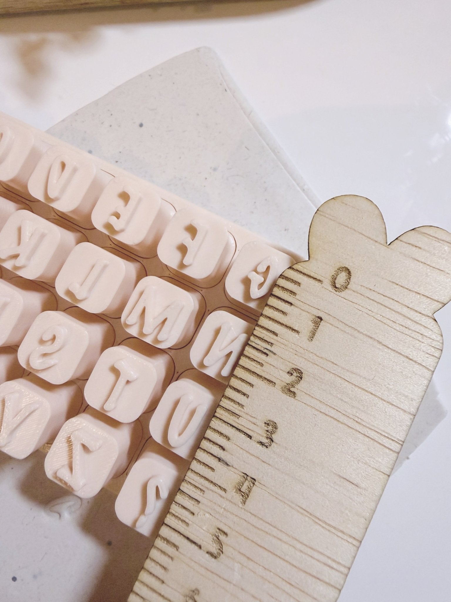 Uppercase alphabet stamps with case - S.I. Originals